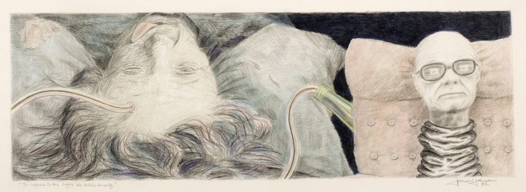 He refuses to die before she kills herself